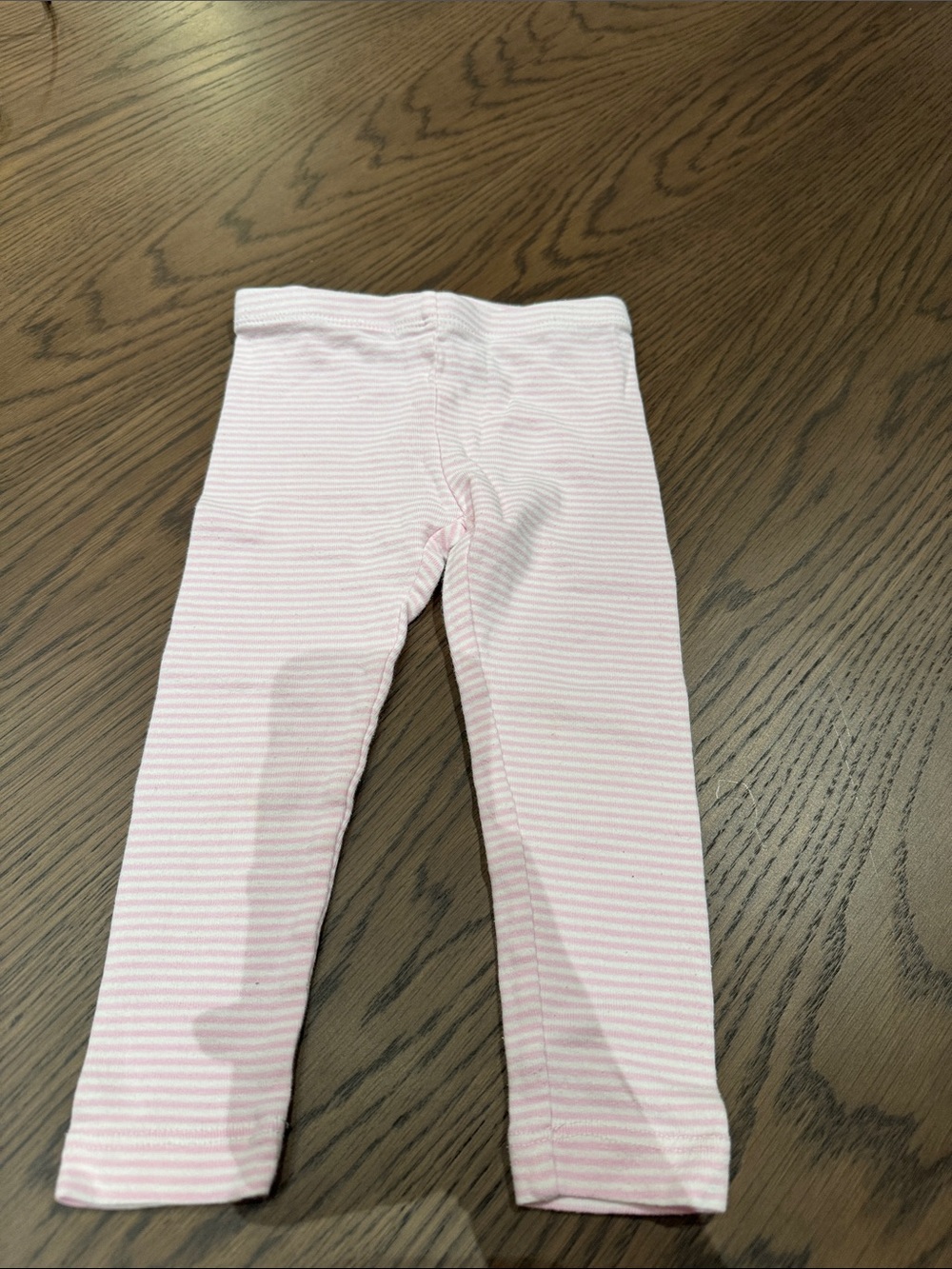 Tea Collection Light Pink & White Striped Leggings
